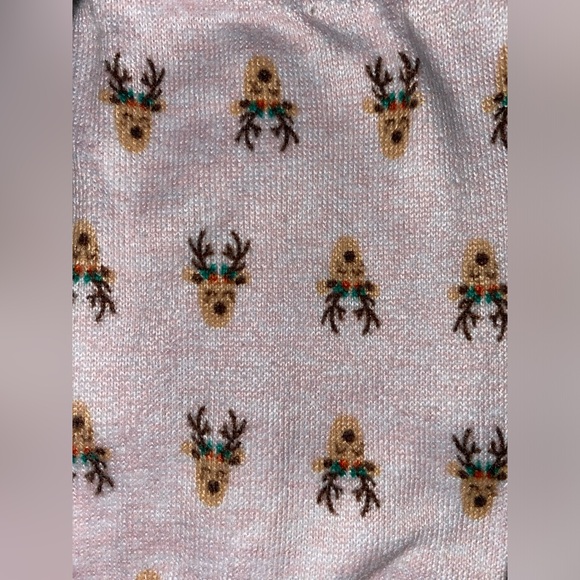 Reindeer Toddler Pink Pajama Set, 12M - Picture 2 of 4